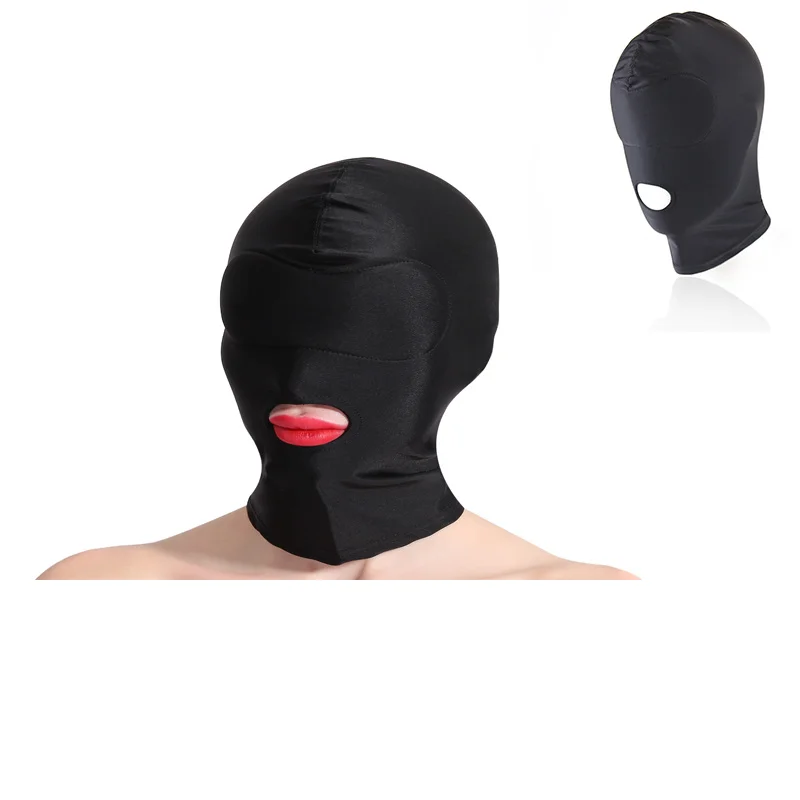 

BDSM Bondage Restraints Fetish Slave Sex Mask Mouth Eye Open Head Harness Elasticity Blindfold for Couple New Exotic Accessories