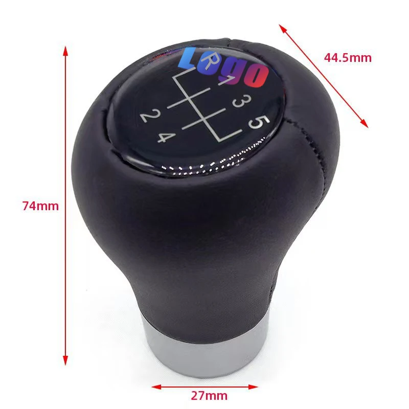 5/6 Speed Shift Knob Leather Shifter Knobs Transmission Gear Stick Shifting Lever Fit Most Manual Cars Truck For BMW E36 E46 E34