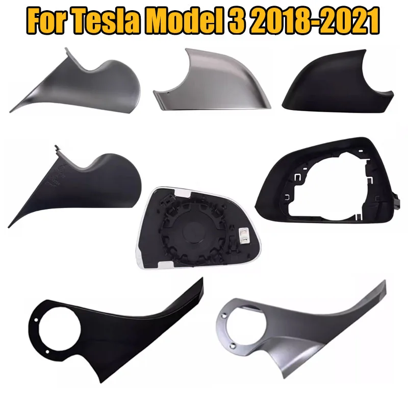 

Car Rear Mirror Base Bracket Skeleton Trim Frame Bottom Cover Replacement For Tesla Model 3 2018 2019 2020 2021 Auto Parts