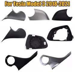 Car Rear Mirror Base Bracket Skeleton Trim Frame Bottom Cover Replacement For Tesla Model 3 2018 2019 2020 2021 Auto Parts