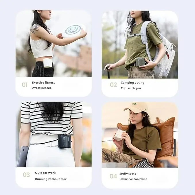 Shirt Fan,Cool Clip Fan Under Shirt,Waist Fan,Cool Clip,Cool Clip Fan,Portable Waist Fan,Clip On Waist Portable Cooling Fan,Cool