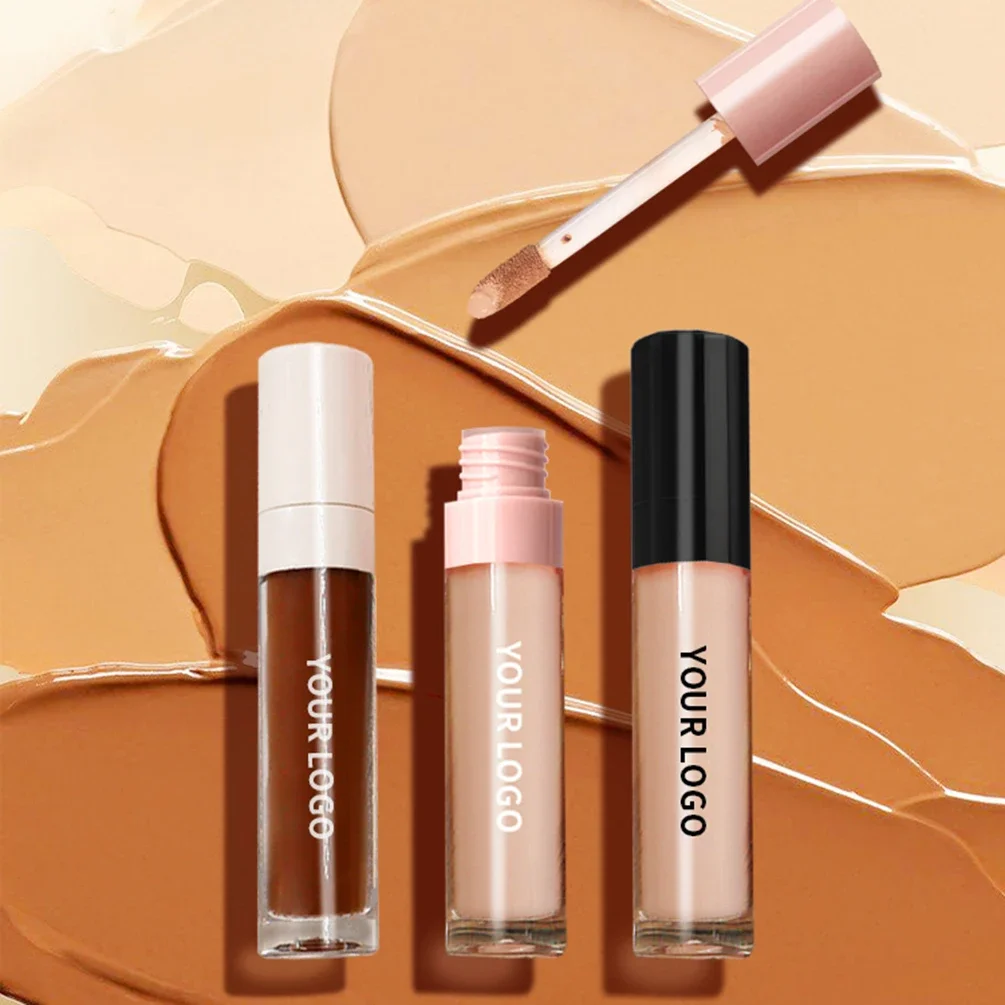 

21-color Private Label Liquid Concealer Custom Bulk Material Natural Light Makeup Long-lasting Isolation Repair 3-color Package