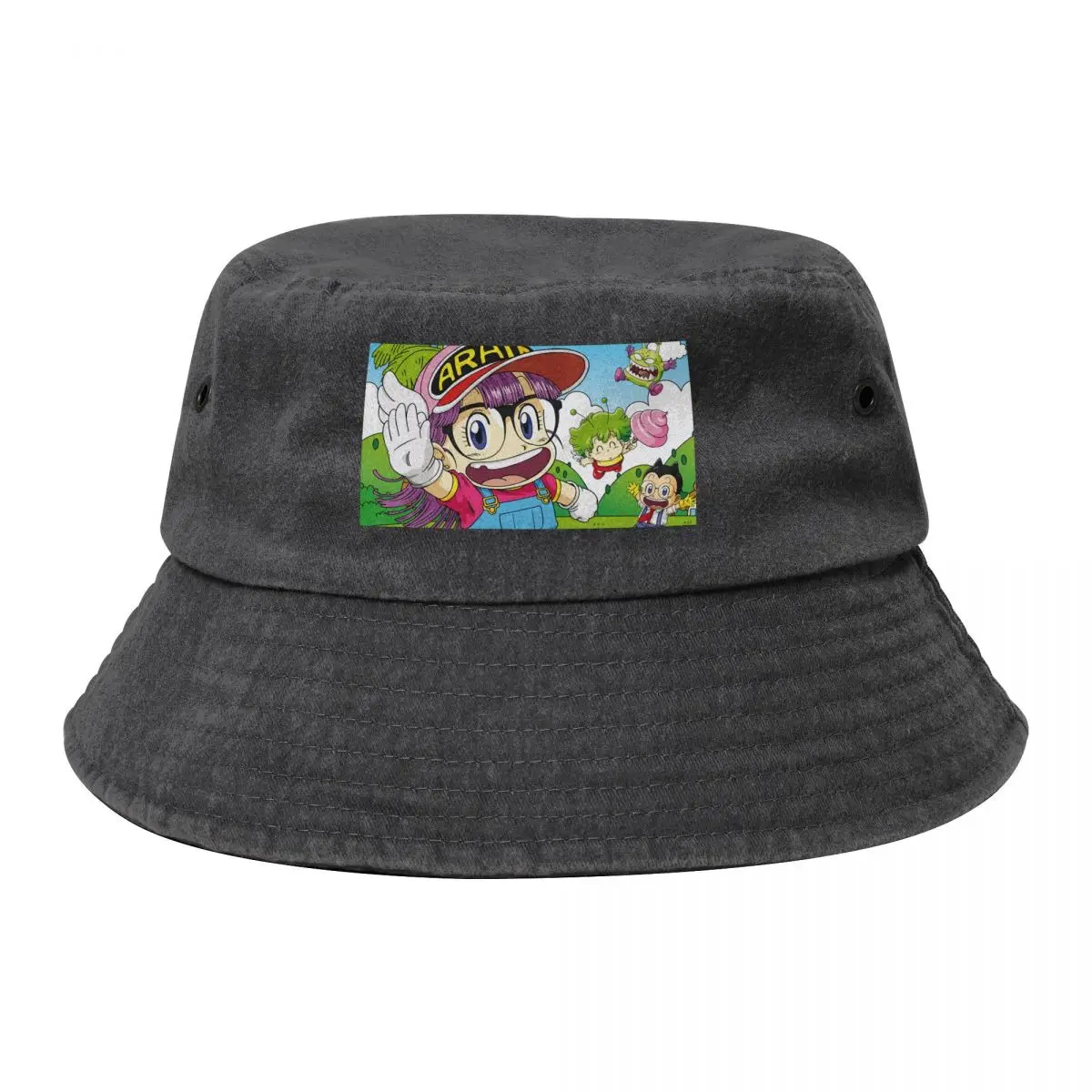 Arale Anime Cute Dr Slump Bucket Hat Fisherman Hat Cotton Sun Hat