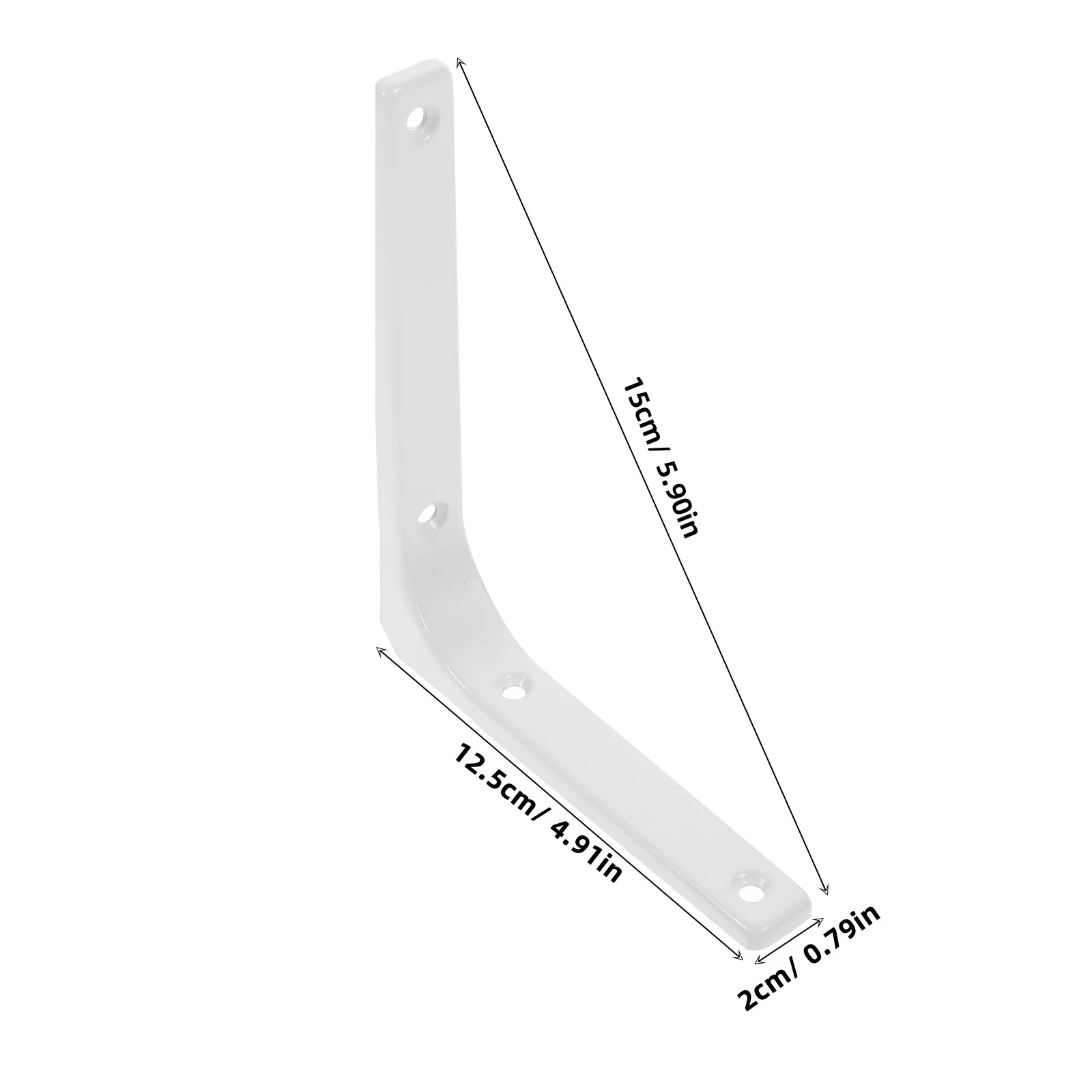 4 stuks L-vorm plankbeugel wandgemonteerde rekondersteuning roestvrij staal zware plankbevestigingsbeugel zwart wit