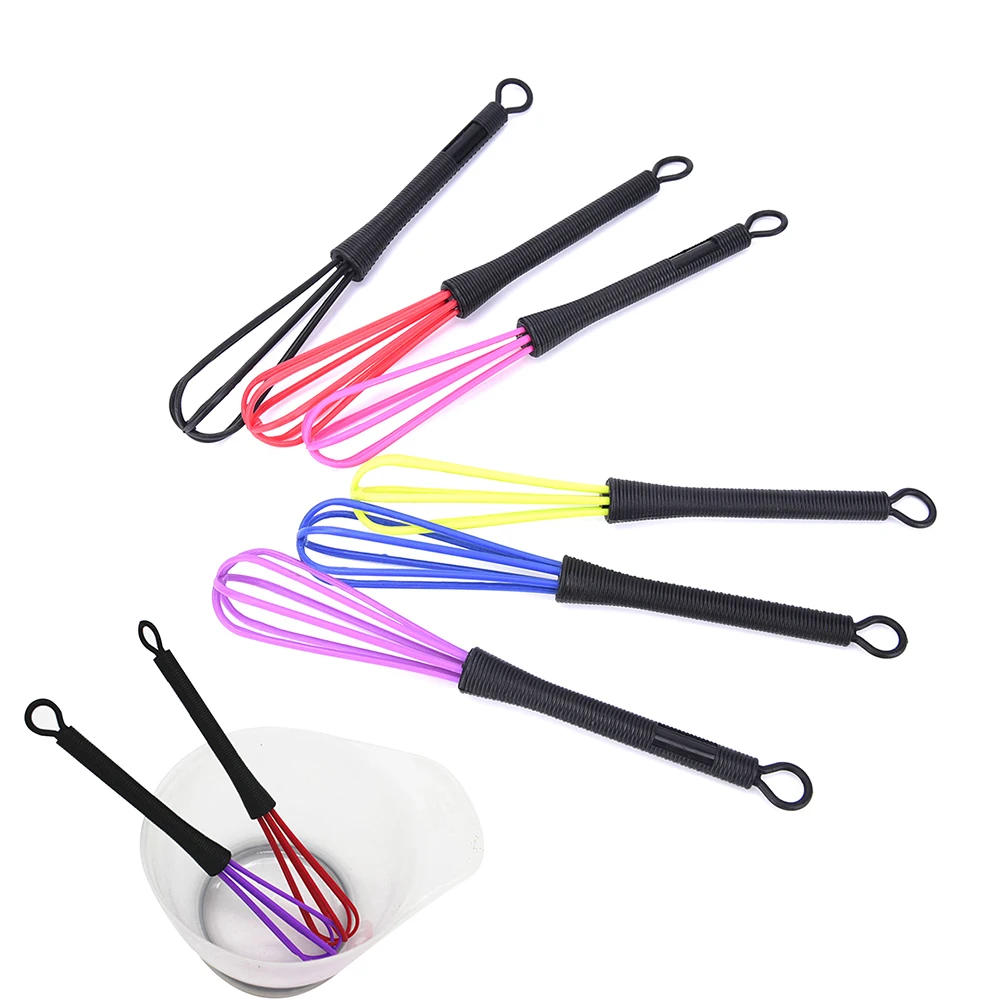 1PCS Mini Salon Hairdressing Tool Tint Color Dye Whisk Balloon Whip Mixer Random