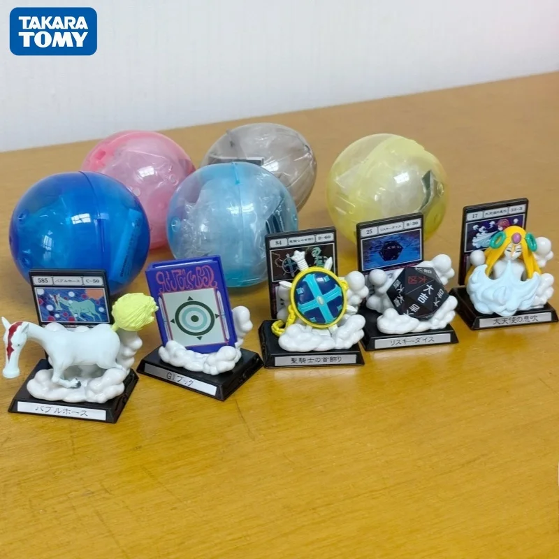 En stock Bandai Gashapon Hunter X Hunter Greed Island Spell Card Figure Set Risk Dice Angel's Breath Miniature Display Model