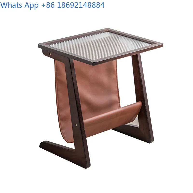 Side table for living room bedroom small wooden coffee table minimalist design