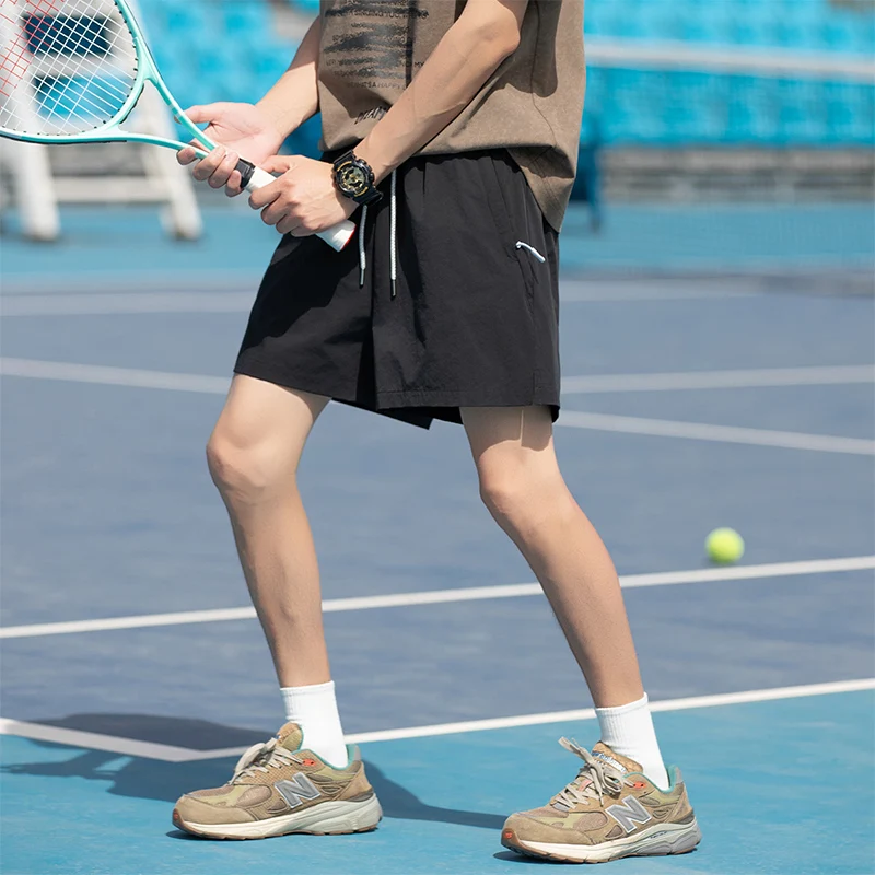 Summer Outdoor Sports Breathable Sweat Absorbing Quick Drying Three Part Shorts for Men's Fashion Trend Versatile Casual Shorts