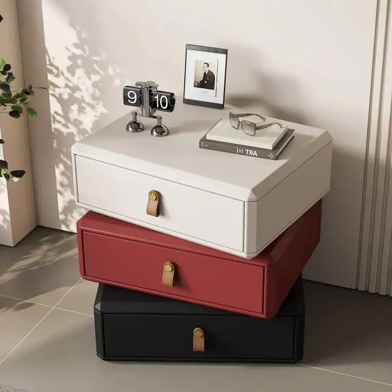 

Nightstands Narrow Decor Bedside Italiya Solid Classic Wood Minimalist Nightstands Space Saving Mesa De Noche furniture bedroom