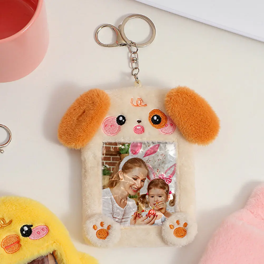 

Мягкий защитный чехол-органайзер для карт в виде мультяшного животного: для игровых карт, фотографий, открыток, проездных, ID-карт, бейджей