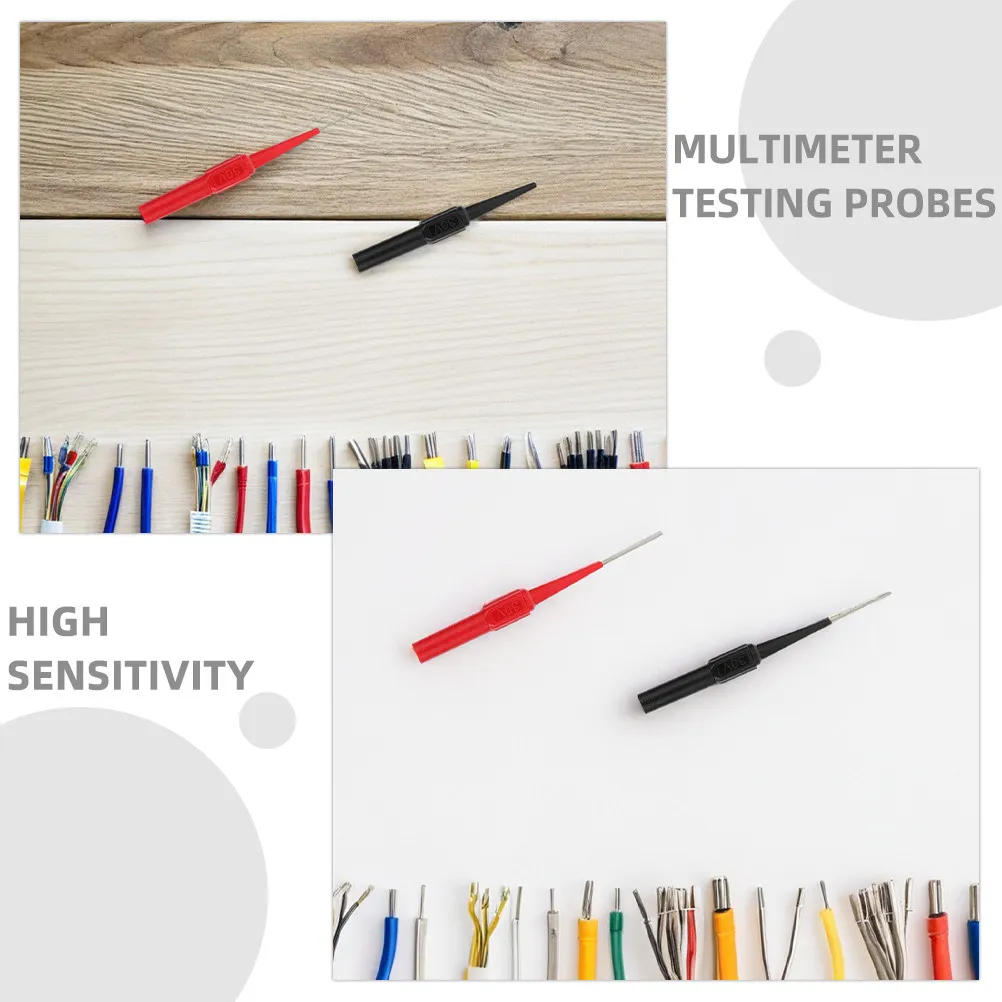 20Pcs Multimeter Piercing Probes Test Leads Kit with Flexible Wires Precision Tips for Car Electrical Diagnostics Universal