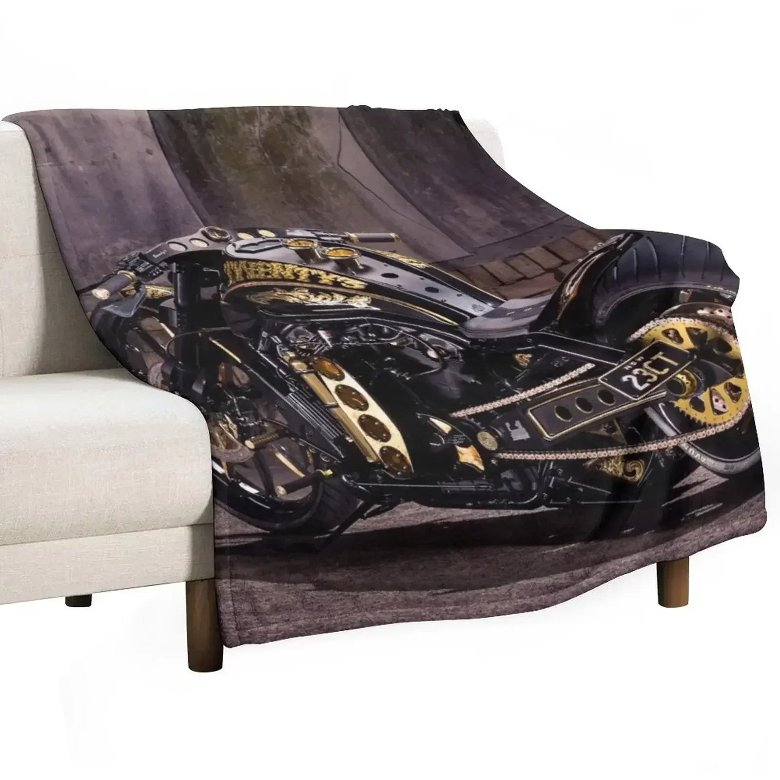 

Smith Concepts' Bagged and Blown VROD Throw Blanket Flannel Fleece Soft Warm Throw Blanket