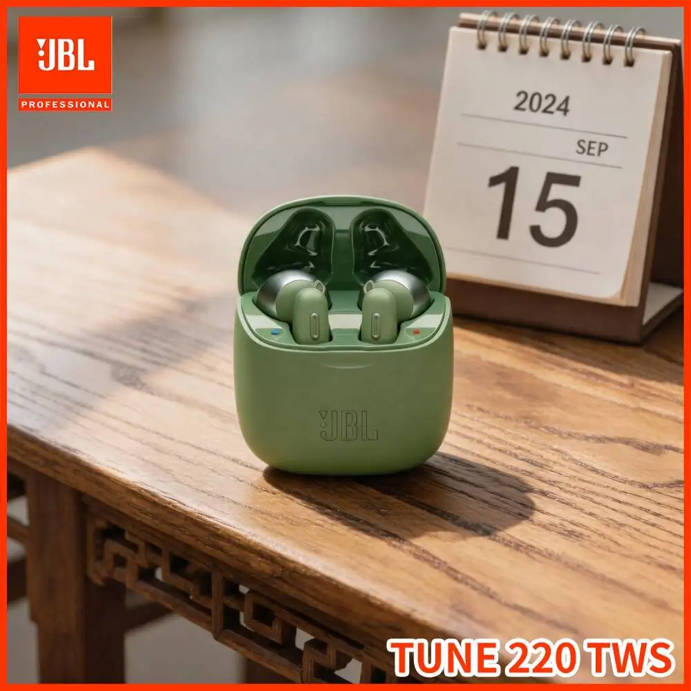 JBL Tune220TWS True Wireless Semi‑in‑Ear Headset Single‑Ear Mode Portable Charging Box 19H Playback Time Commute Earbuds