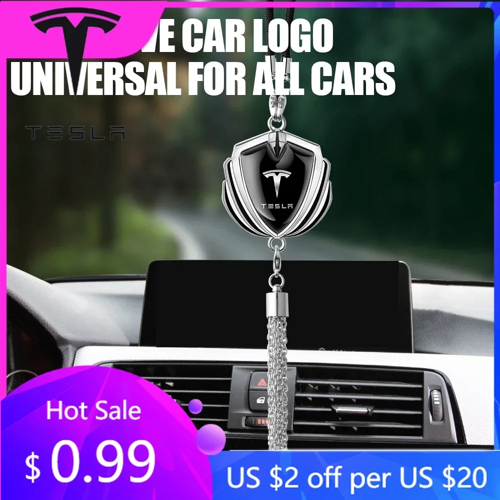 

Новая металлическая подвеска-эмблема для автомобиля Tesla Model 3 Y Juniper Highland 2020-2026, 2025 года, для зеркала заднего вида
