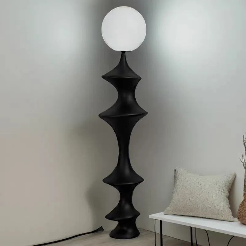 

Mid Ancient Style Artistic Resin Floor Lamps Minimalist Living Room Sofa Side Exhibition Hall Designer Bedroom Standing Lights