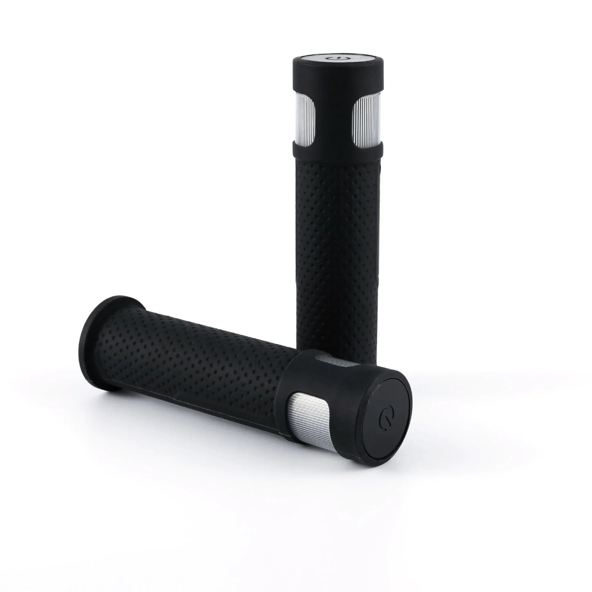 LED Handlebar Grips with Touch Switch - Soft Silicone Non-Slip Light for Mountain & Road Bikes