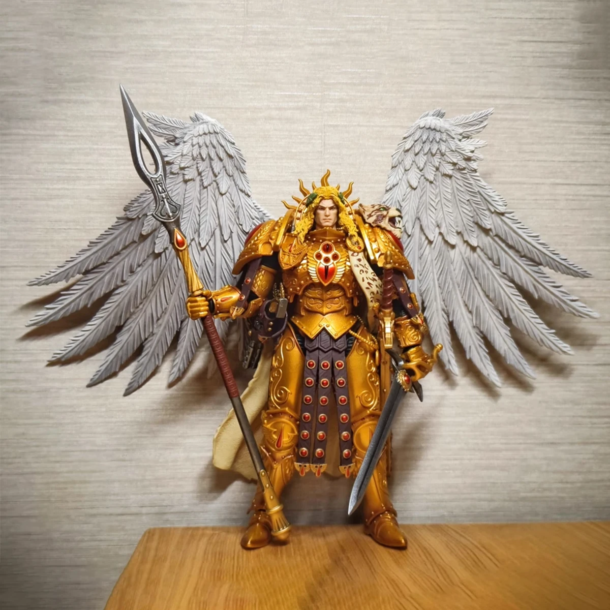 JOYTOY Warhammer 30K Blood Angels Sanguinius Figurka Akcji z Ruchomymi Stawami Primarch IX Legii Model Zabawka