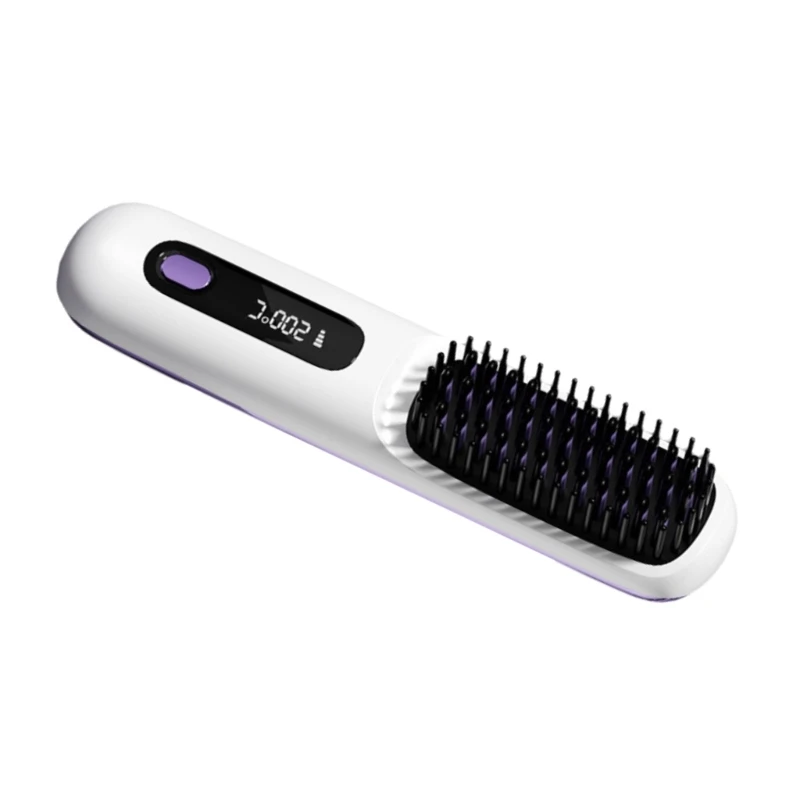 Расческа для укладки волос Практичная расческа для волос Перезаряжаемая щетка для выпрямления волос Парикмахерский инструмент