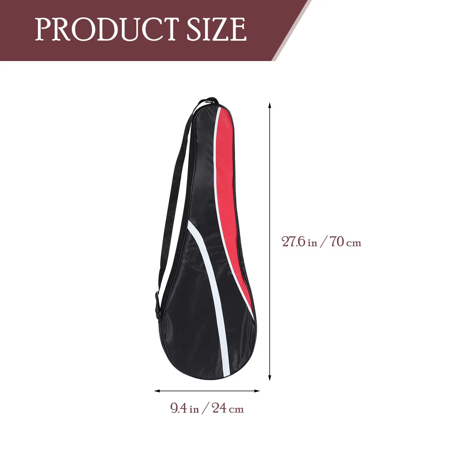 Badminton Racket Bag High-Density Oxford Cloth Tear-Resistant Smooth Zippers Compact Design Racket Organizing Bag Sports Supply