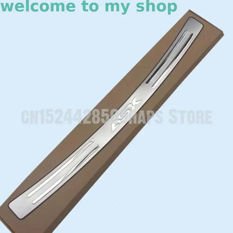 

Accessories Fit For 2010- 2018 ASX stainless steel car Rear bumper Protector steep panel boot cover Sill plate