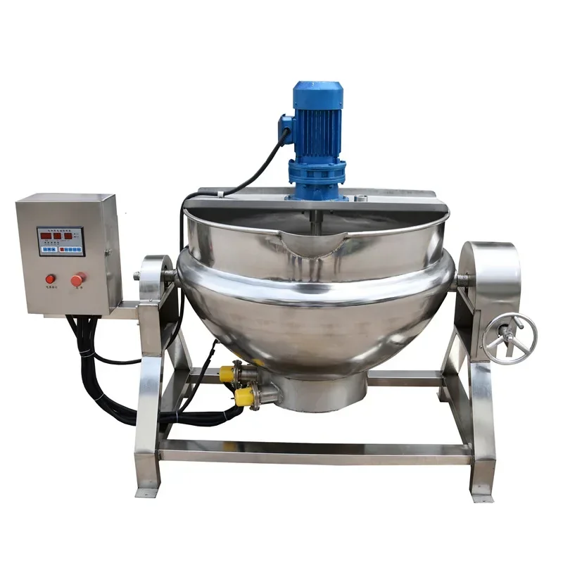 Electric heating automatic stirring sandwich pot, sugar boiling pot