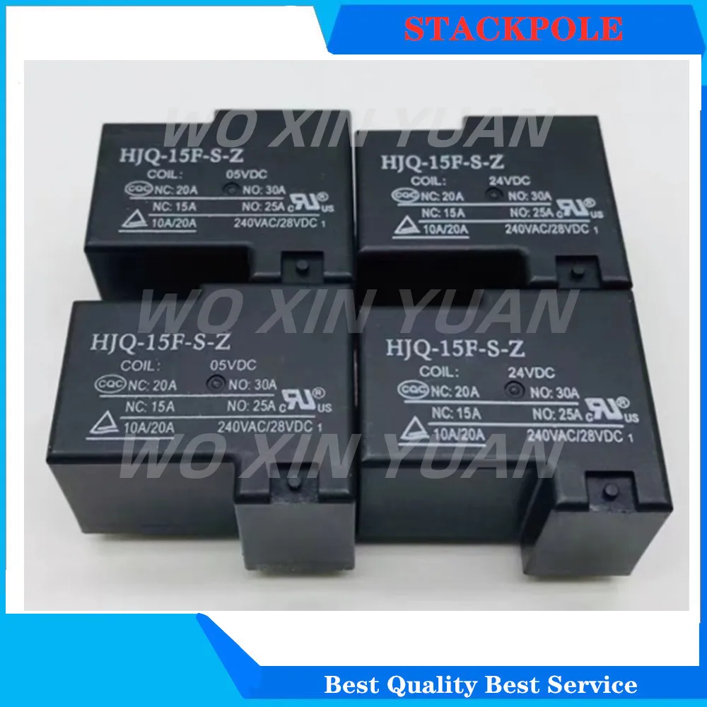 

5pcs Relay 6pins HJQ-15F-S-Z TIANBO 5V 12V 24V 30A 250VAC 5PIN T90 Relays Relais