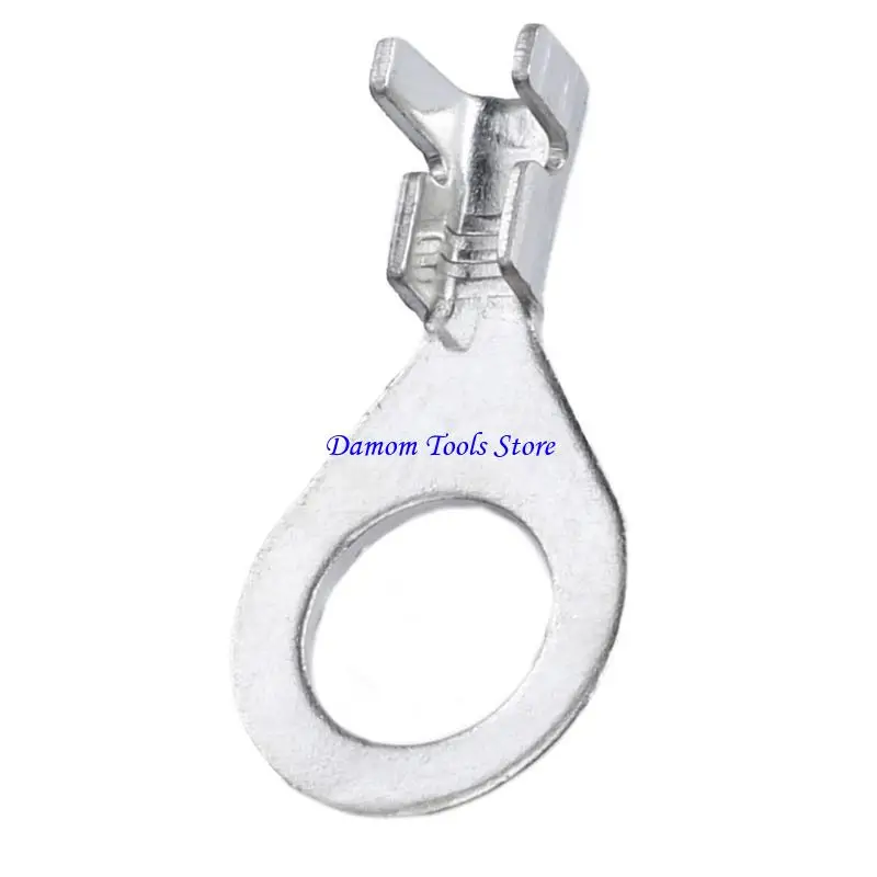 57BE Sturdy 100Pcs Round Wire Terminals Suitable for Various Connection Needs