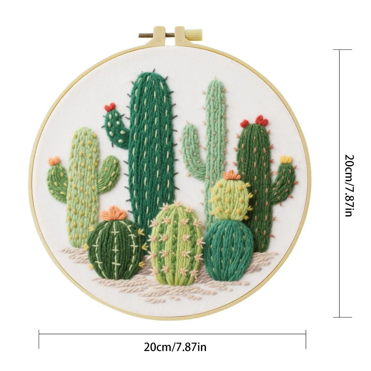 ThreadLux Kreuzstich-Set mit Fadenanleitung 30x40cm/11.8x15.7in Einfach zu befolgendes Weihnachtsgeschenk Familien-Dekorations-Kreuzstich-Set – Detail 3