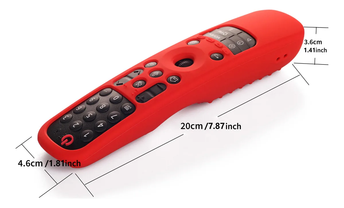 Silicone Protective Cover for LG Remote Controls, Compatible with LG MR22GA, MR21GA, MR23GA, and MR24GA Remote Controls