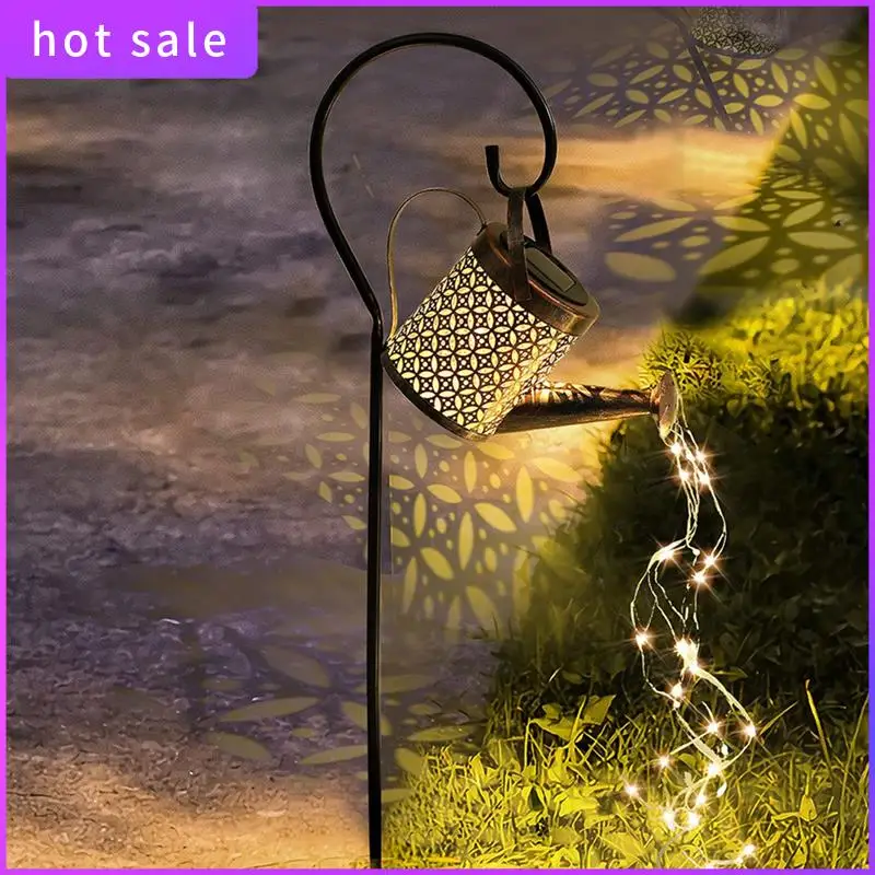 

Solar Watering Can Light Hanging Waterfall Lamp Waterproof Outdoor Garden Decor Yard Porch Lawn Backyard