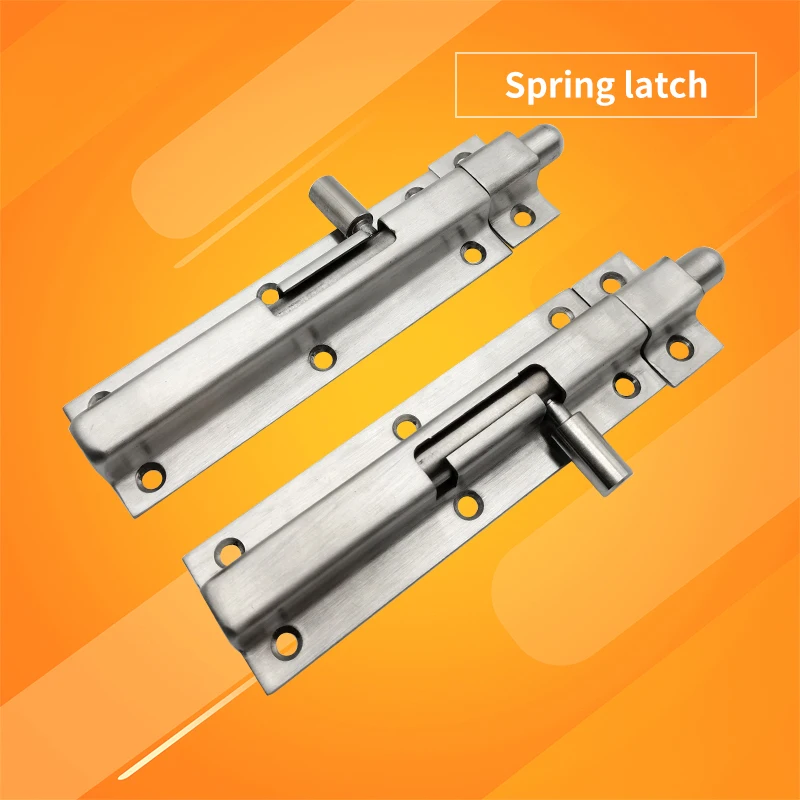 

Stainless Steel Latch Latch Anti-Theft Sliding Round Latch Latch Latch Spring Latch Non-Perforated Old Door Latch