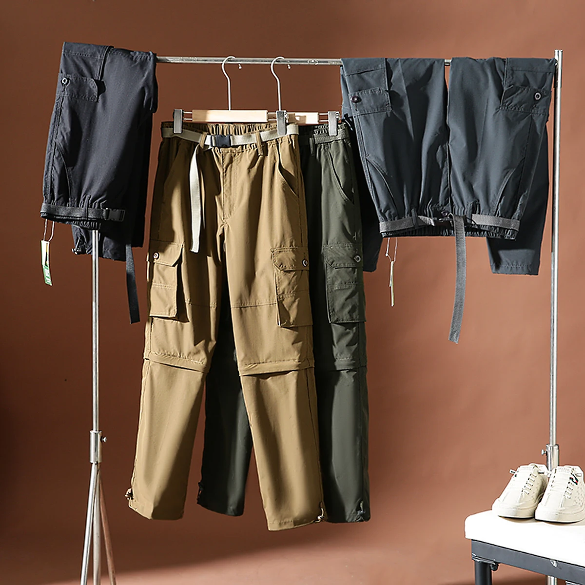 

Съемная мужская уличная рабочая одежда, брюки-карго, дышащие, влажные, легкие длинные брюки ng, весна-лето, повседневные брюки