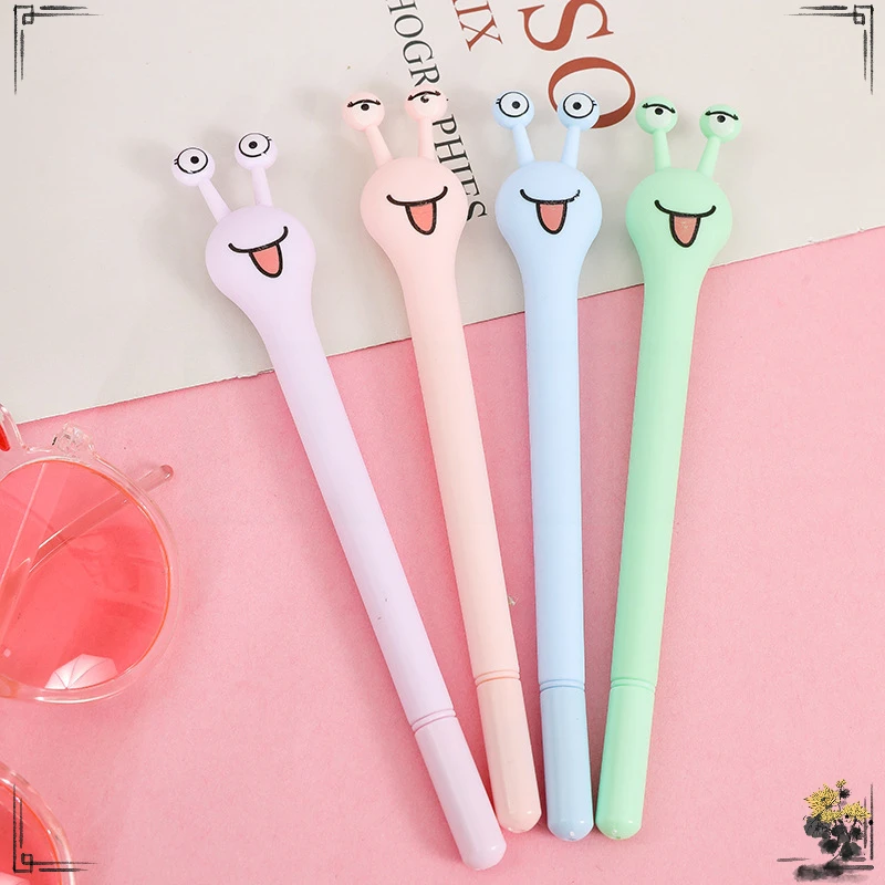 24 Pcs Colorful Soft Cat Paw Gel Pens Set Plant Creative Signature Pen Korea Stationery Office Supplies