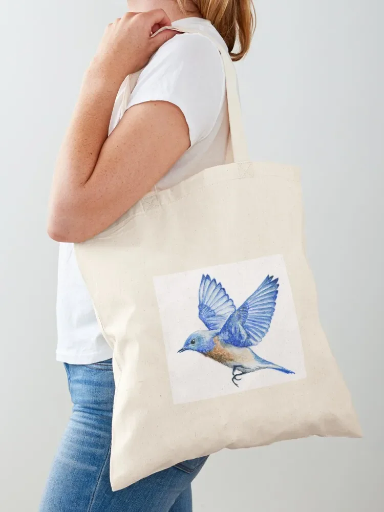 

Bluebird in Flight Tote Bag women bag Candy bags eco bag folding handbag
