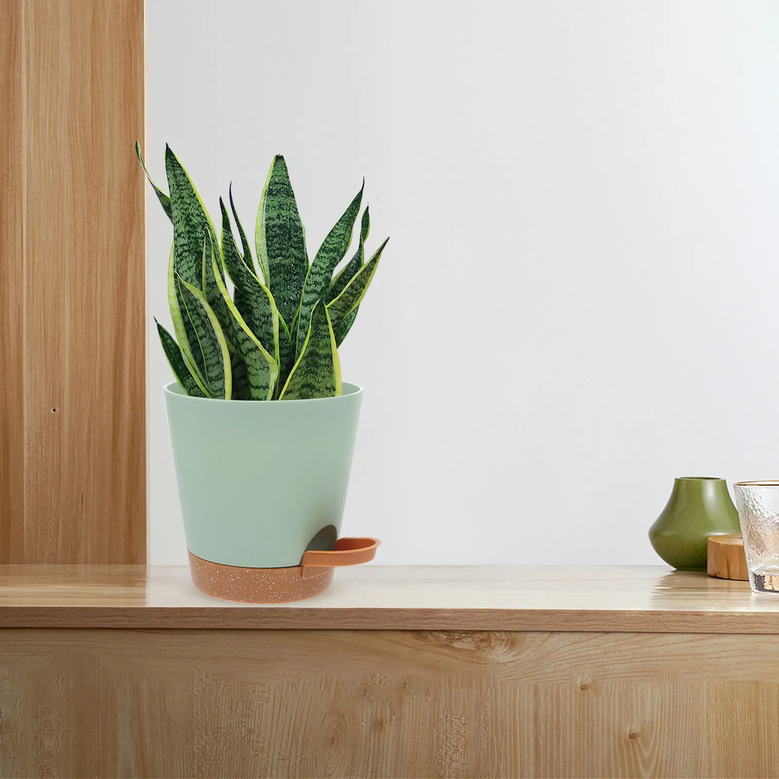 

5Pcs Self Watering Planters Modern Simple Design Automatic Watering Flowerpot for Indoor Plants Scindapsus Aureus Bonsai Garden