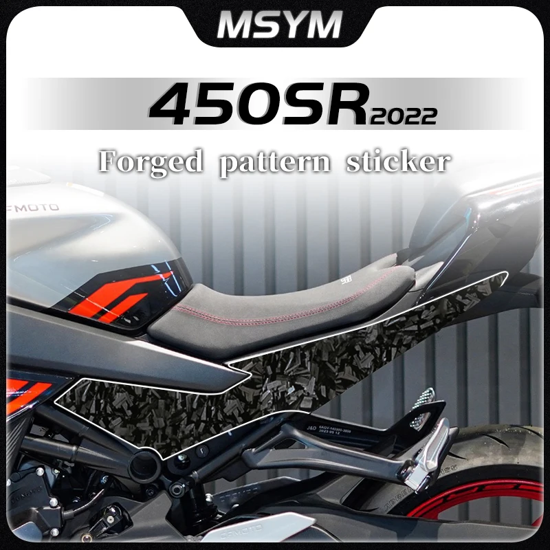 

For CFMOTO 450SR CF450SR 450 SR 450sr 450 sr 2022 Forged stickers fixed wing fuel tanks decal printing film accessories