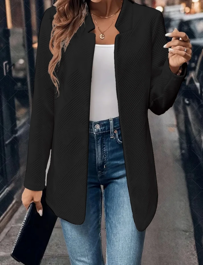 Winter Simple Fashionable Casual and Versatile Suit Cardigan Jacket for Women's