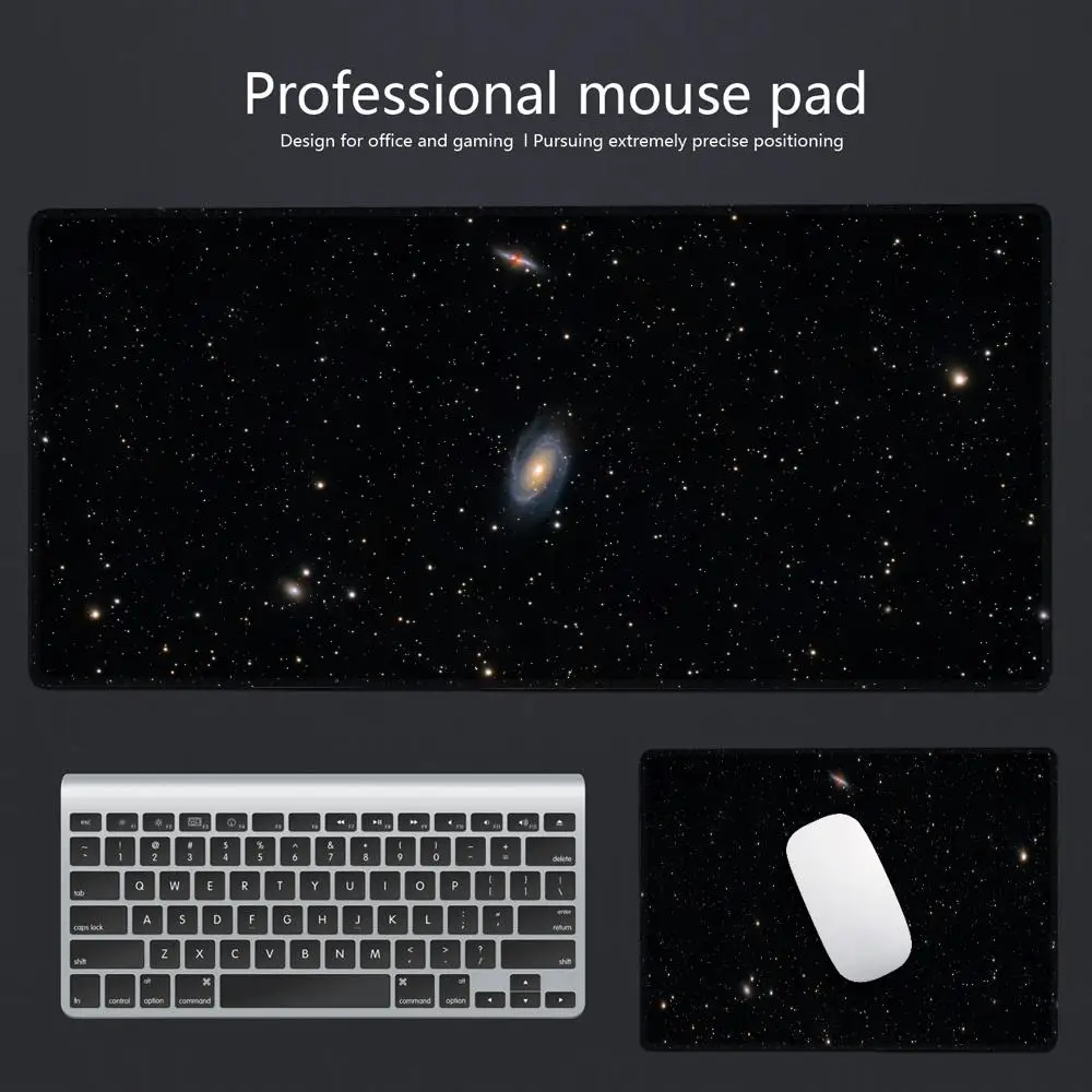 Deep Space Galaxy Mouse Pad, Cosmic Astronomy Desk Mat Cute HD Desk Pad Extended Gaming Keyboard Mats Large XXL Gamer Mousepad