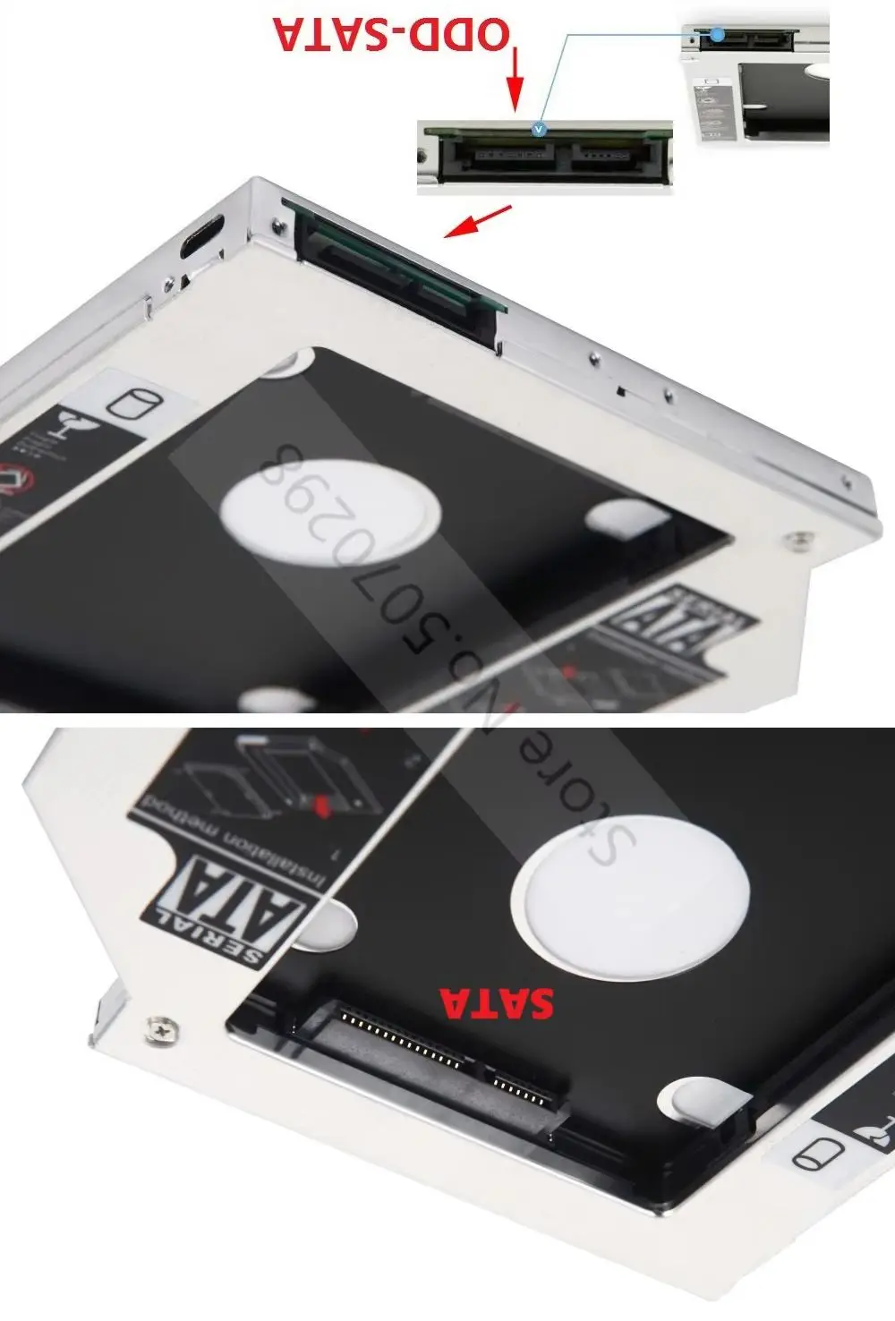 with Bezel Front Panel 2nd Secondary 2.5 Hard Drive HDD SSD Optical bay Caddy Bracket Frame Tray for Asus VM510 W509 W519 VM590