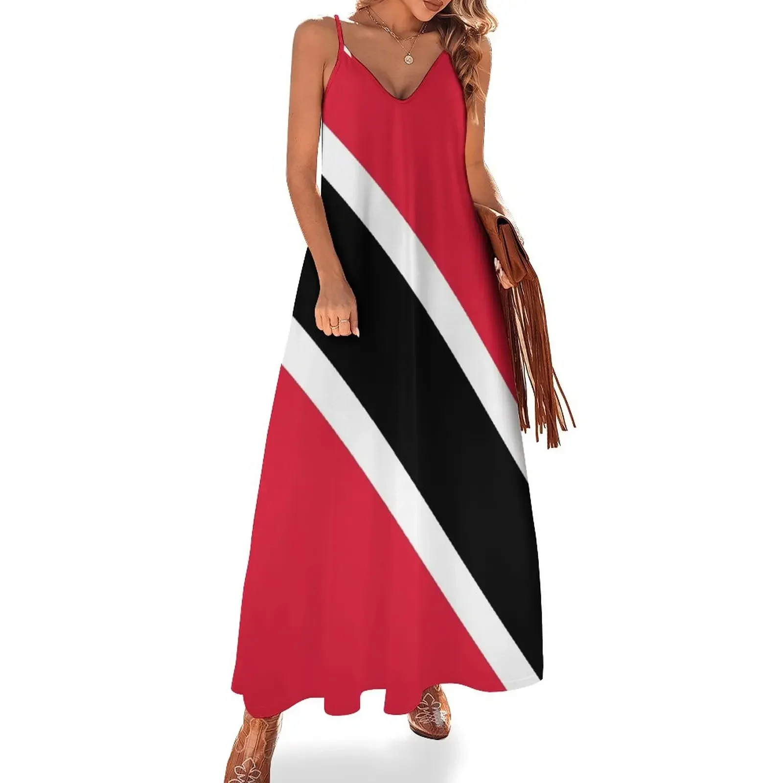 

Trinidad & Tobago Flag Sleeveless Dress dresses for woman 2024 Dresses for wedding party Dress