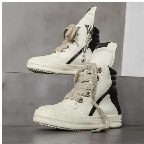 High-top Long Boots, Men's Autumn and Winter Shoes, High Street Niche Retro Motorcycle Versatile Sports Casual Sneakers