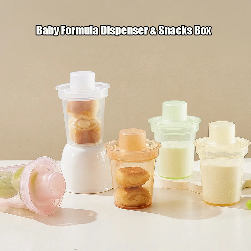 4pcs Formula Dispenser Moisture-proof Cereal Corn Flour Box For Toddlers Outdoor Portable Milk Powder Container
