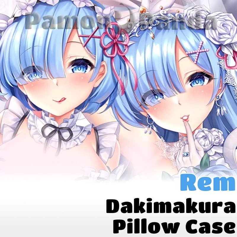 Rem Dakimakura Re Zero Anime Sexy Pillow Case Hugging Full Body Cushion Cover Otaku Pillowcase Bedding Decor Home Gift