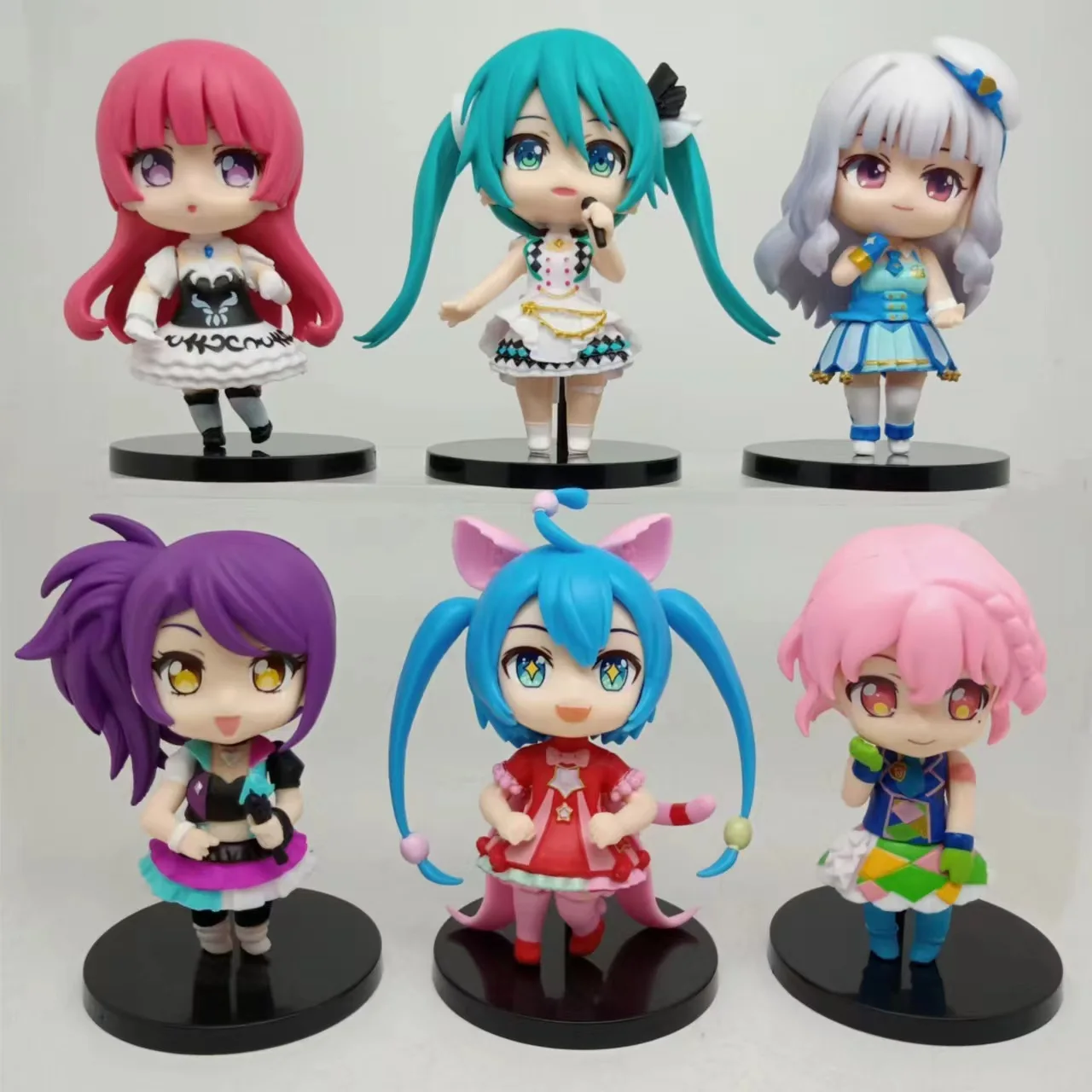 Figurines d'anime à collectionner, modèle de beurre, machine à jouets, ornements Gacha, Hatsune ata ku, Kawaii, version Q, cadeau de Noël