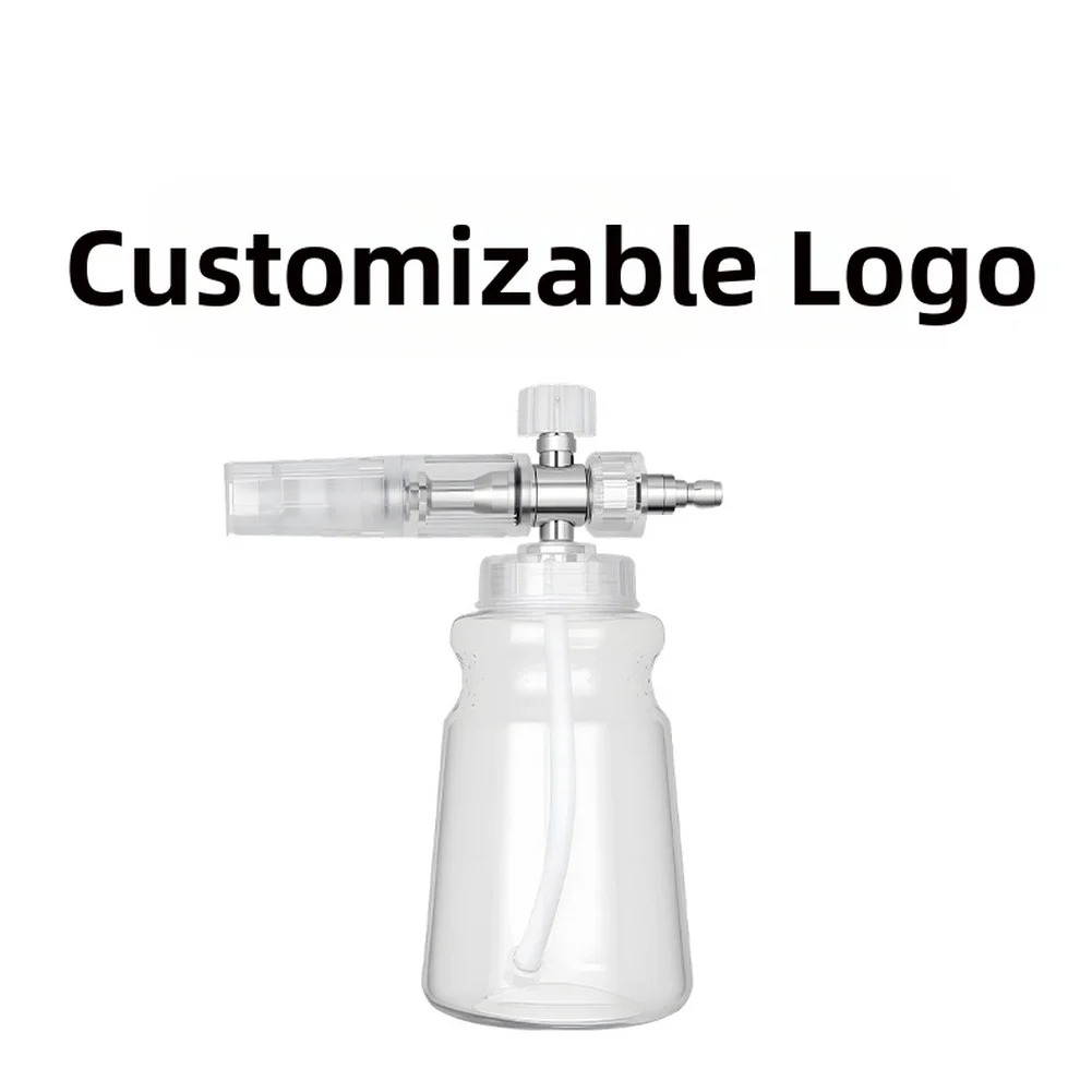 زجاجة رذاذ غسيل السيارات قابلة للتعديل 1/4 توصيل سريع لجهاز رش رغوة غسيل السيارات لغسالة الضغط العالي بخاخ رغوة غسيل السيارات