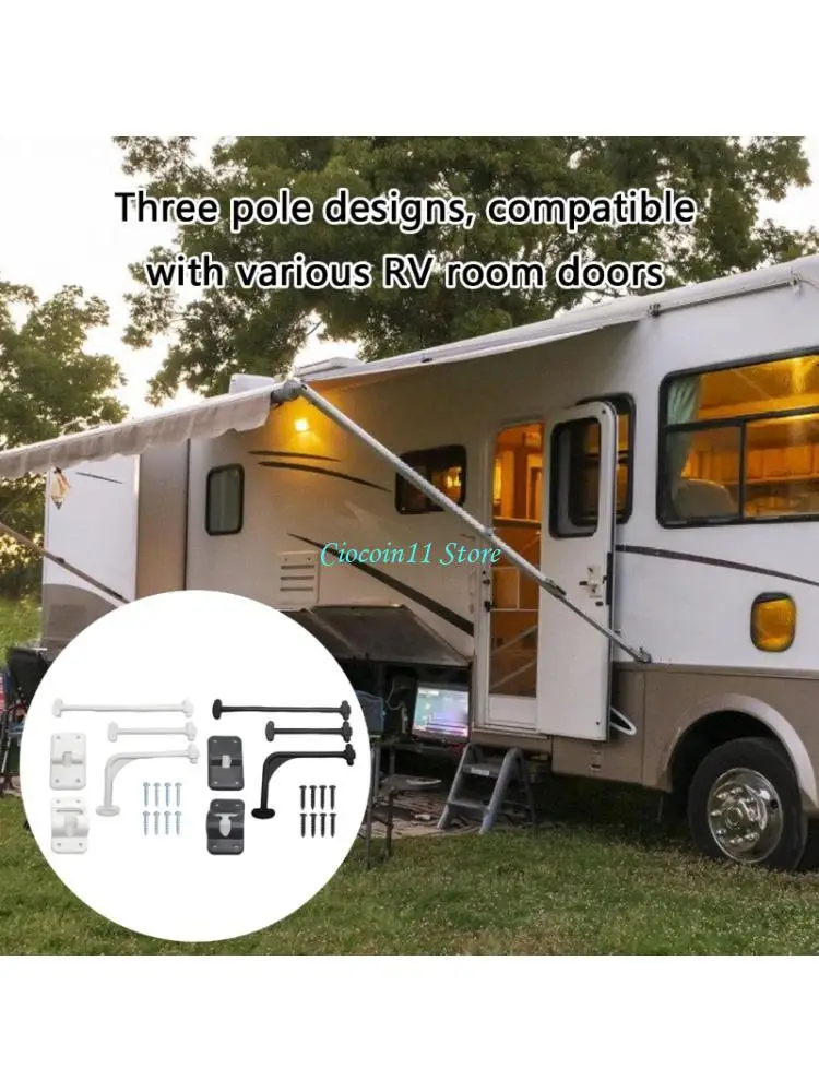 

Y1UB RVs T-Style Door Holder Catches Entrance Latches with Screw Campers Door Catches Exterior Door Hold Hook Keeper Hardware