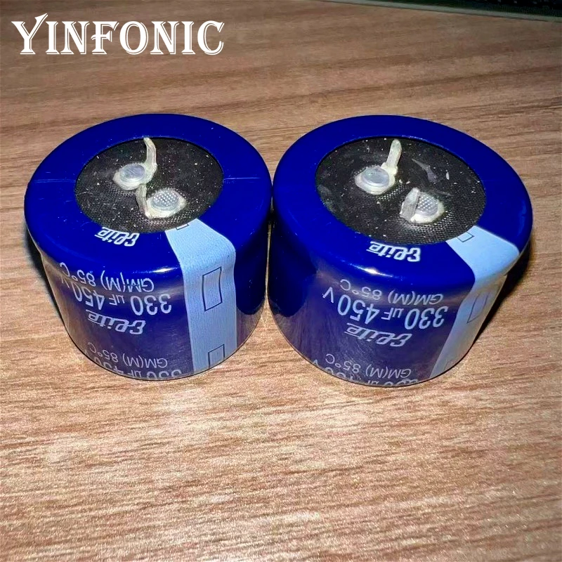 2 шт./5 шт. Elite 450V330uF GM серии 35x25 мм 330 мкФ/450 В 85 ° C Высококачественный защелкивающийся алюминиевый электролитический конденсатор