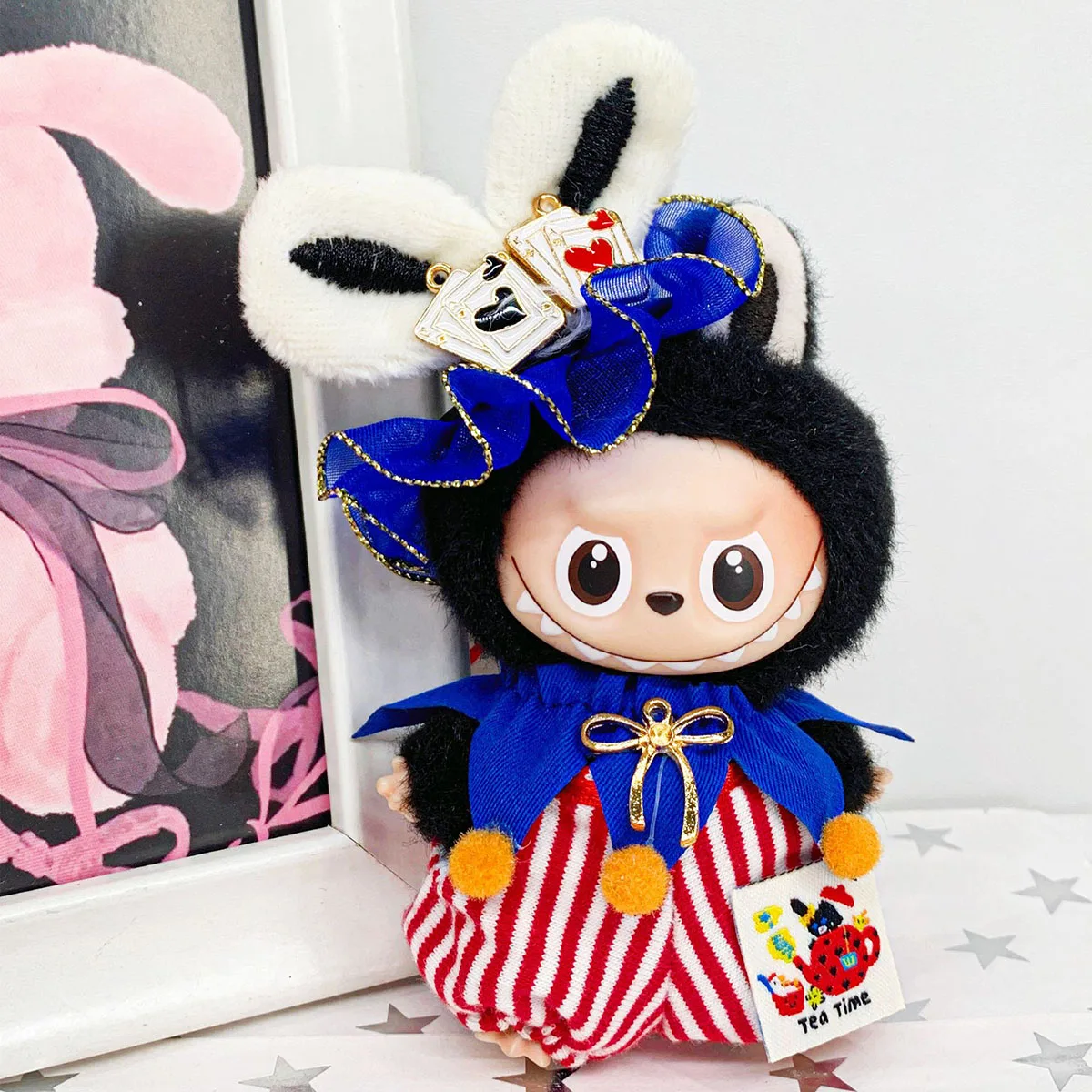 [Без куклы] цирковой костюм, комплект одежды клоуна для 10,5 см, мини-лабу 4,0, аксессуары для кукольной одежды, цветной шар, костюм клоуна