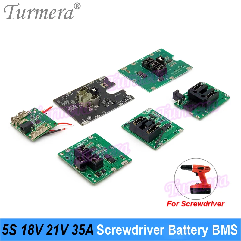 5S 18v 21v 35a bms furadeira elétrica 18650 bateria de lítio proteger placa equilíbrio com plugue dc para baterias chave de fenda usar turmera