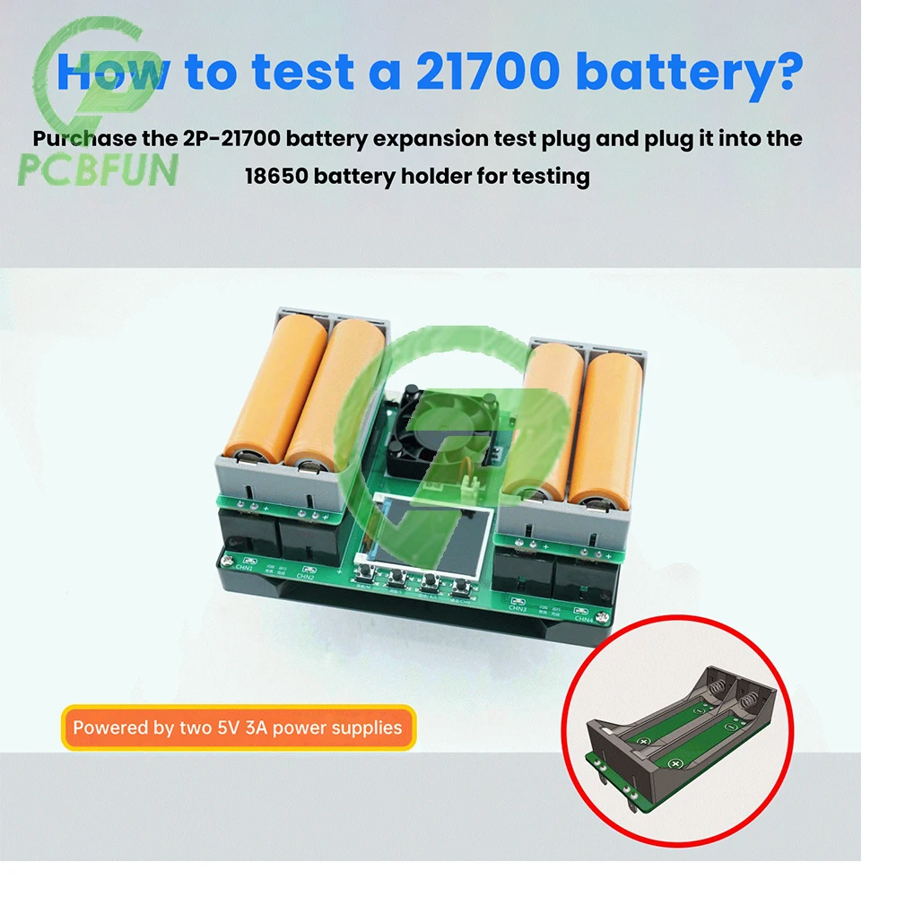 LCD Display Battery Capacity Tester for 18650 Batteries 4 Channel Internal Resistance Tester Universal Battery Checker Analyzer